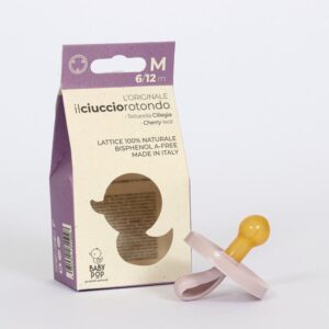 BABY POP - Rund naturgummisut - 6-12m - lilla - BABY POP
