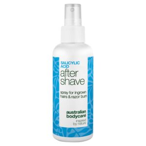 Salicylsyre After Shave Spray til skægpest, razor burn & røde knopper â After Shave Spray til kløe, svie og rødme efter barbering med Salicylsyre, Aloe Vera og Panthenol. - Australian Bodycare
