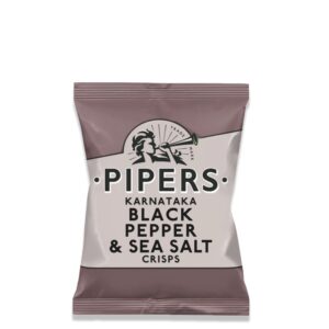 DATOVARER BEDST FØR 19.05.2026 - PIPERS - chips - Black Pepper & Sea salt -