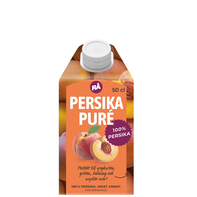 RÅ - 100% pure frugtpuré - fersken - RÅ
