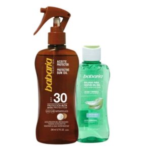 Babaria - Solpleje Sæt Protective Coconut Oil SPF30 & After Sun - babaria