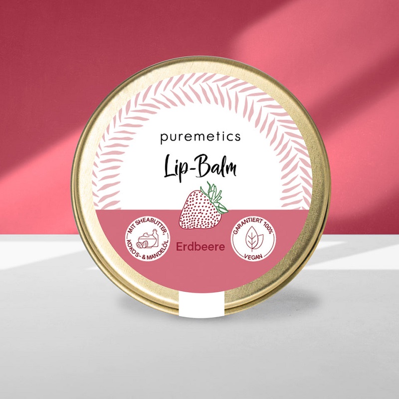 puremetics - Læbepomade jordbær - puremetics