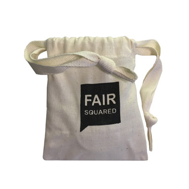 RESTPARTI - FAIR SQUARED - Økologisk Bomulds Sæbepose - Zero Waste - FAIR SQUARED