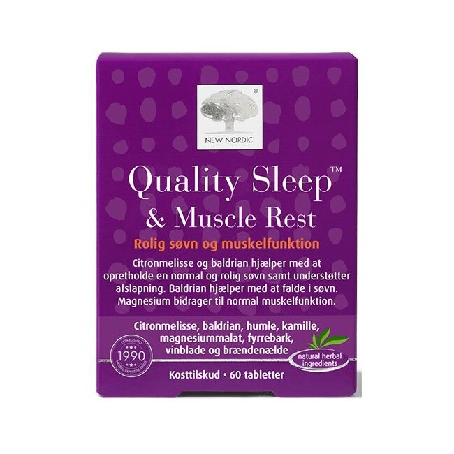 New Nordic - Quality Sleep & Muscle Rest - 60 Tabs - new nordic