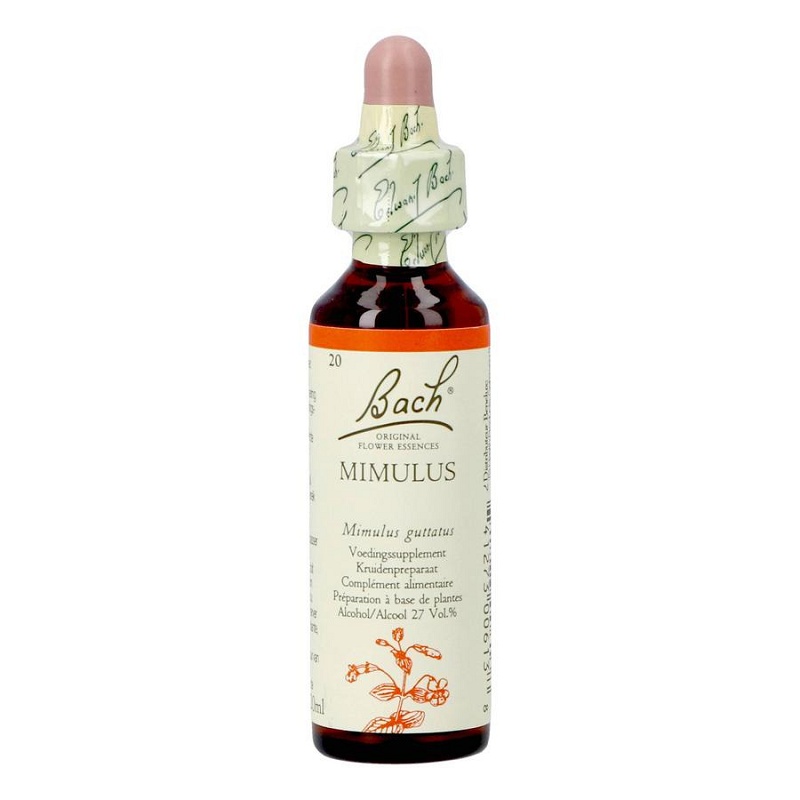 Bach® ORIGINAL FLOWER REMEDIES - Abeblomst (Mimulus) 27% alkohol - 20ml -