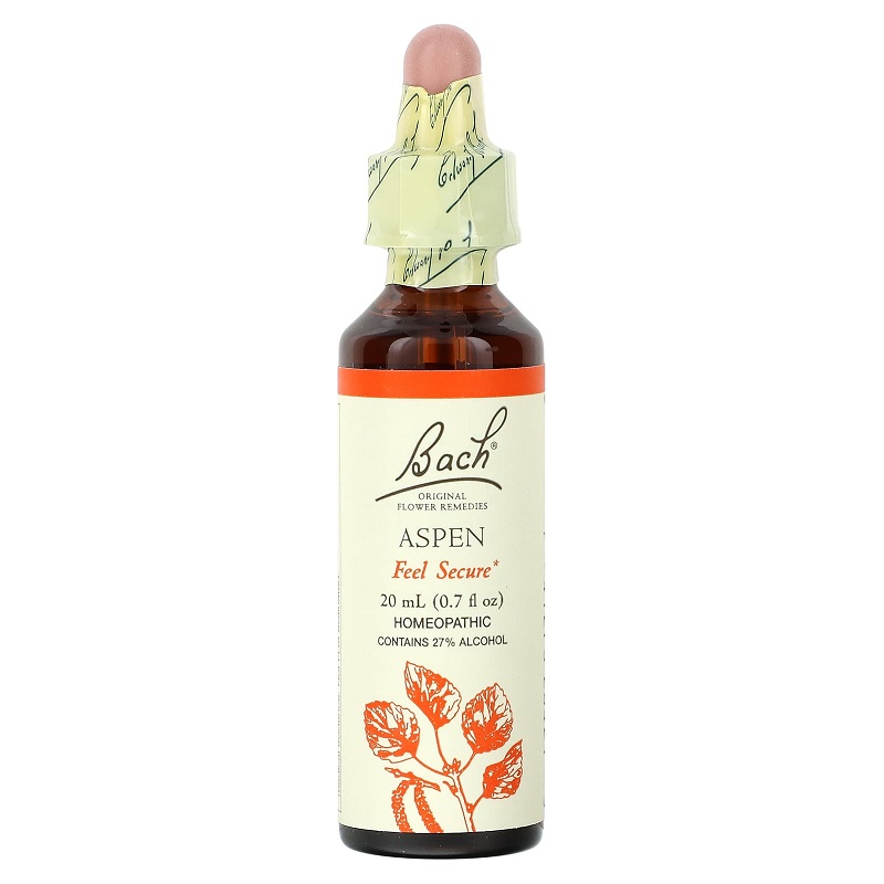 Bach® ORIGINAL FLOWER REMEDIES - Bævreasp (Aspen) 27% alkohol - 20ml - Bach® ORIGINAL FLOWER REMEDIES