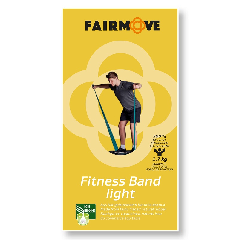 FAIR MOVE - Fitnessbånd Light gul - begynder 1,7 kg trækkraft - FAIR MOVE