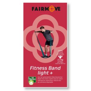 FAIR MOVE - Fitnessbånd light+ rød - begynder 2,3 kg trækkraft - FAIR MOVE