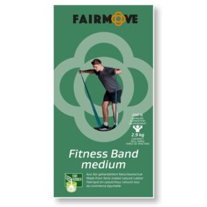 FAIR MOVE - Fitnessbånd medium grøn - øvede 2,9 kg trækkraft - FAIR MOVE
