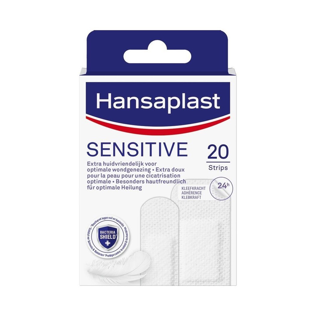 Hansaplast - Sensitive Strips Plastre - 20 stk - hansaplast