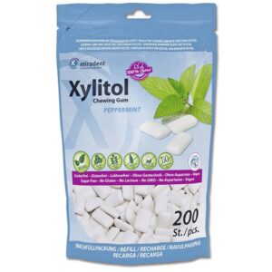 miradent - Xylitol Chewing gum 200 stk. - Peppermint - miradent
