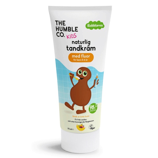 THE HUMBLE CO. - Babblarna Kids - Børnetandpasta - Tutti Frutti - THE HUMBLE CO.
